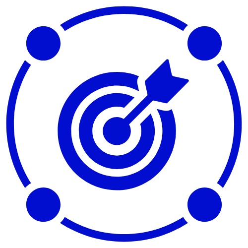 Result & Focus-driven logo